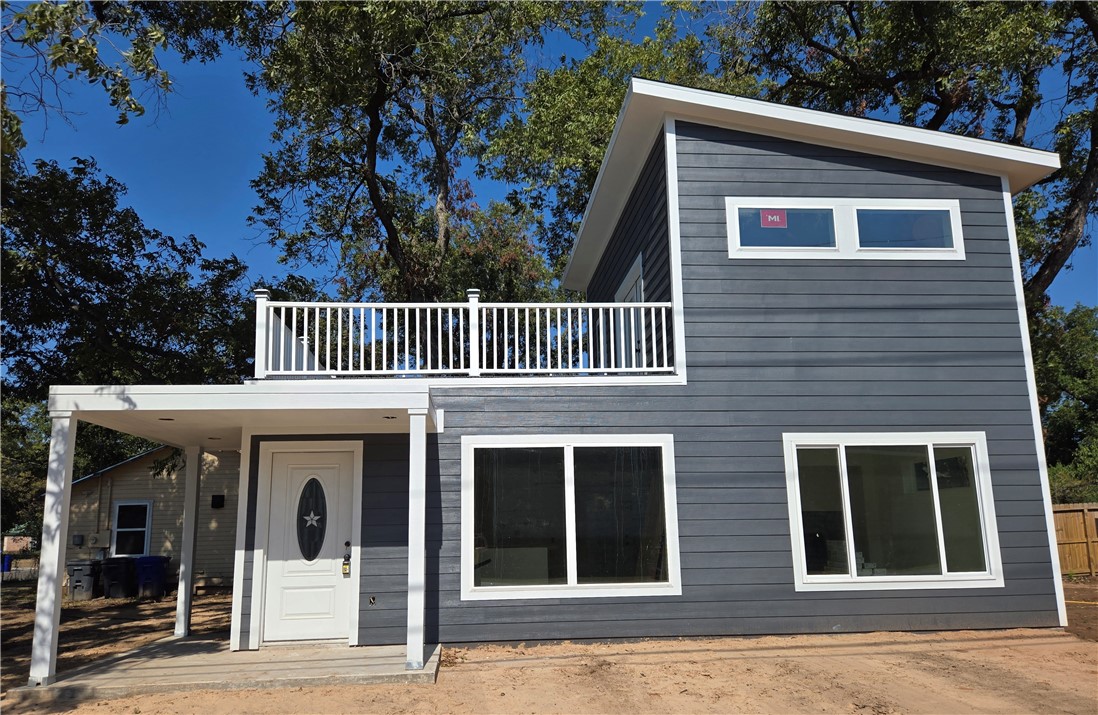 a front view of a house