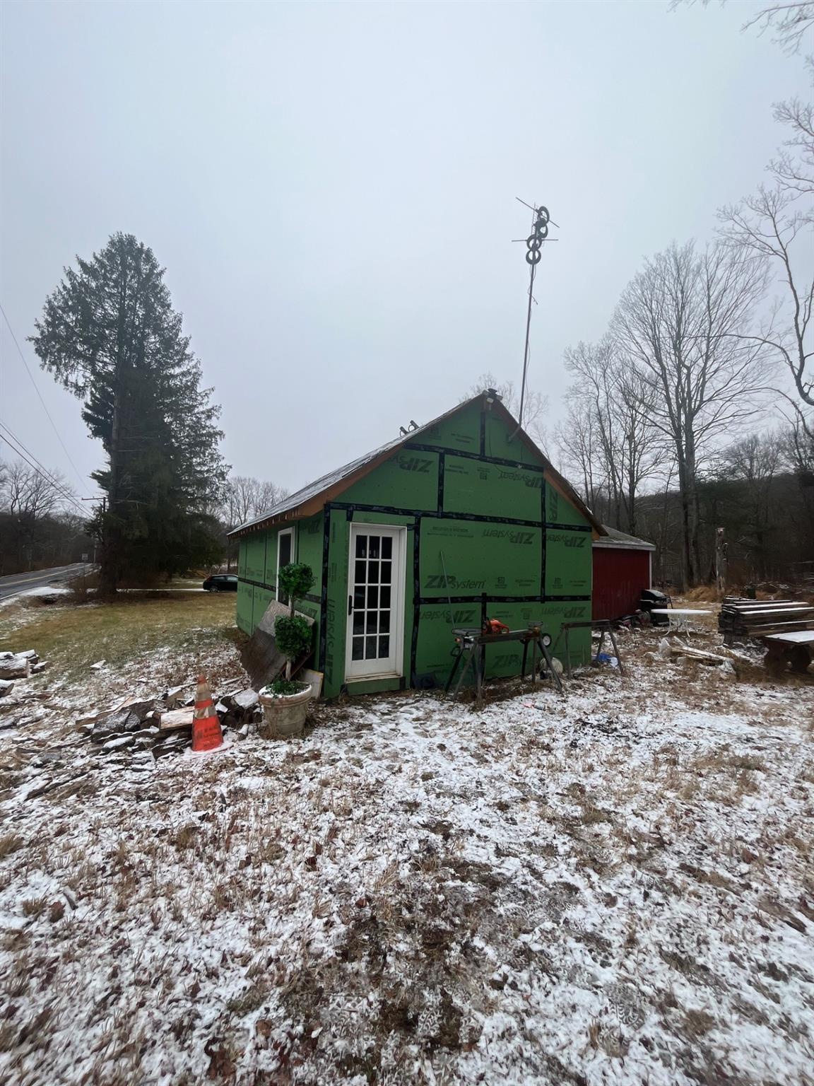 View of snow covered structure