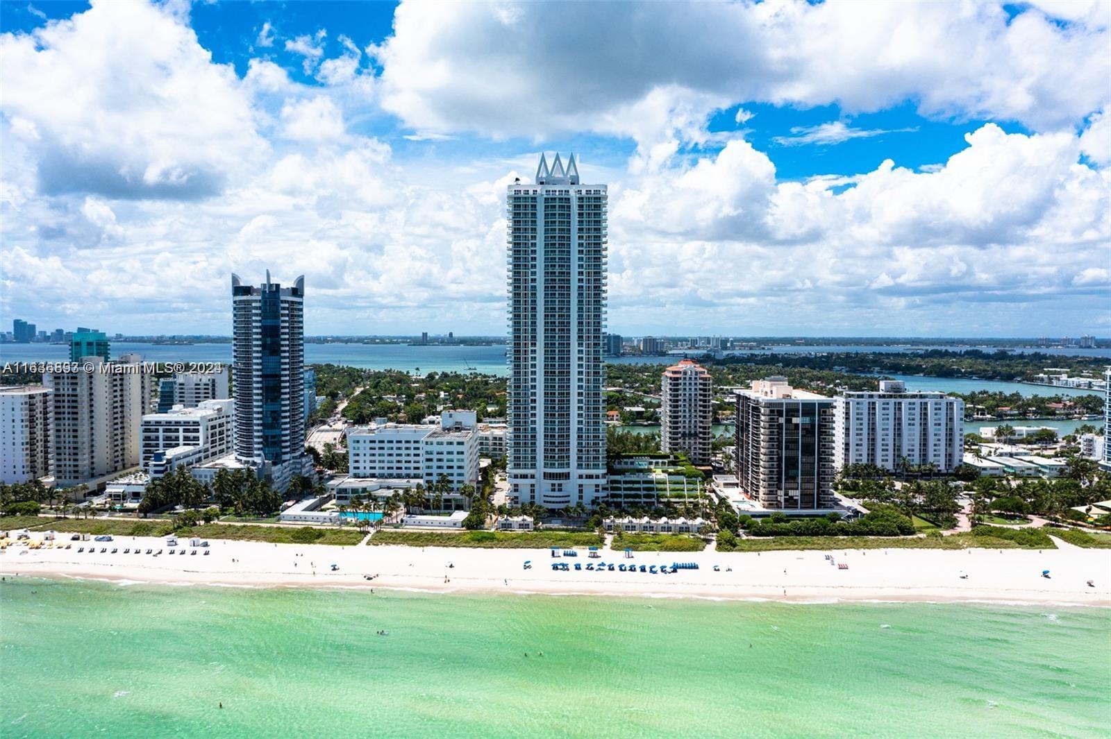 a view of a city with tall buildings