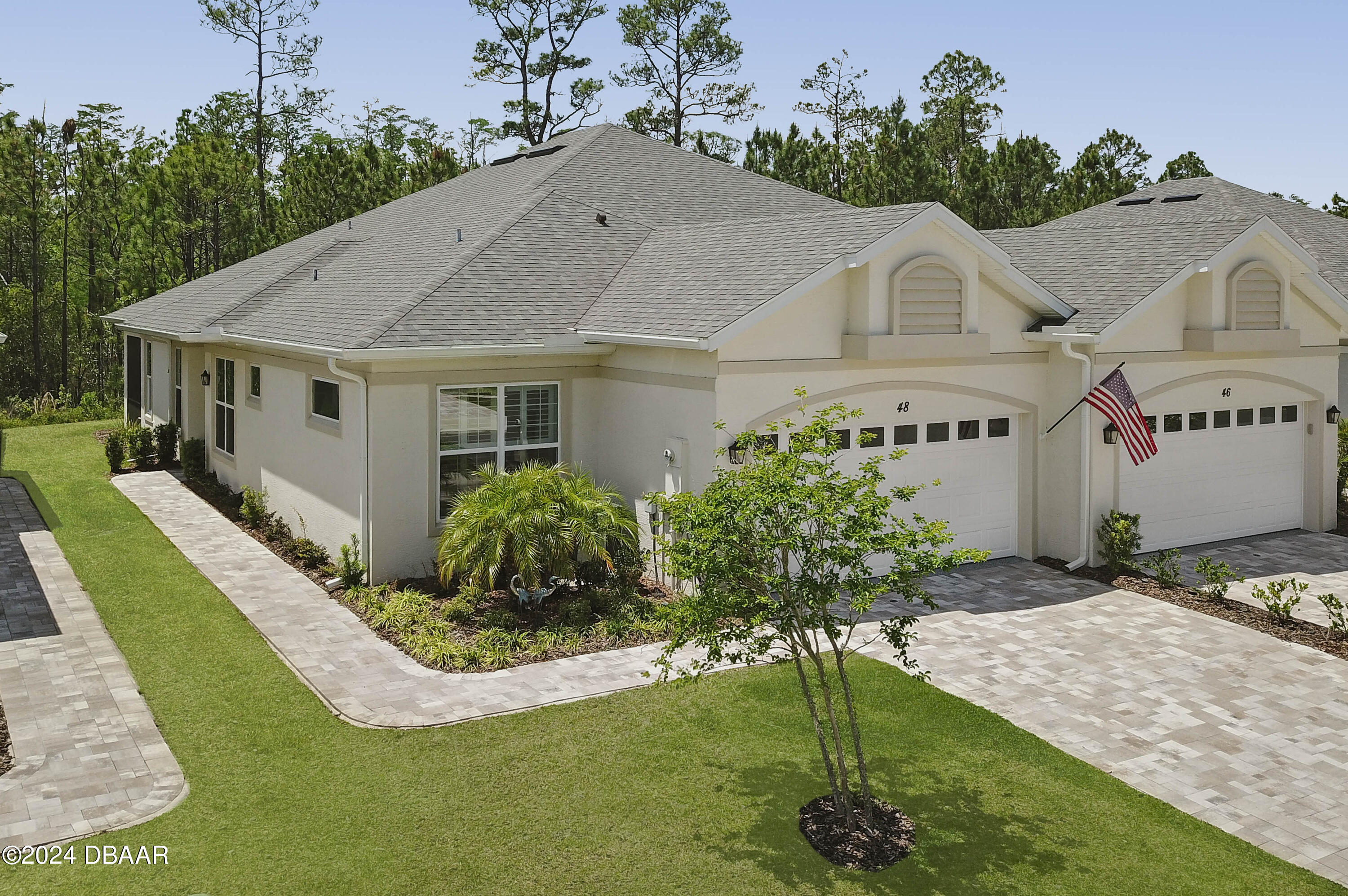 a aerial view of a house