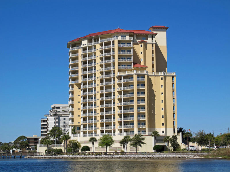 a front view of a building