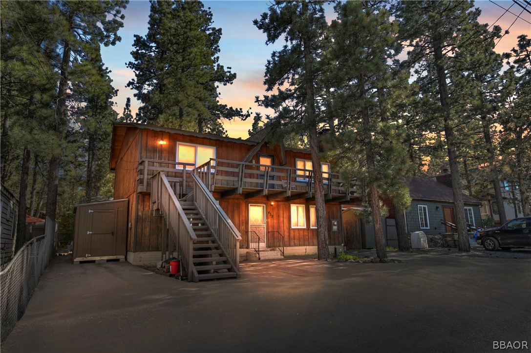 a view of outdoor space and deck