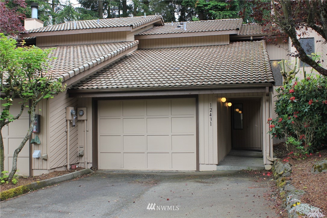 a front view of a house