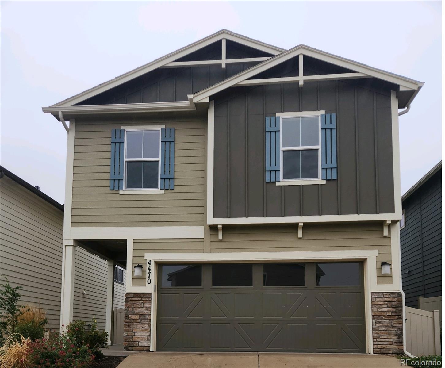 a front view of a house