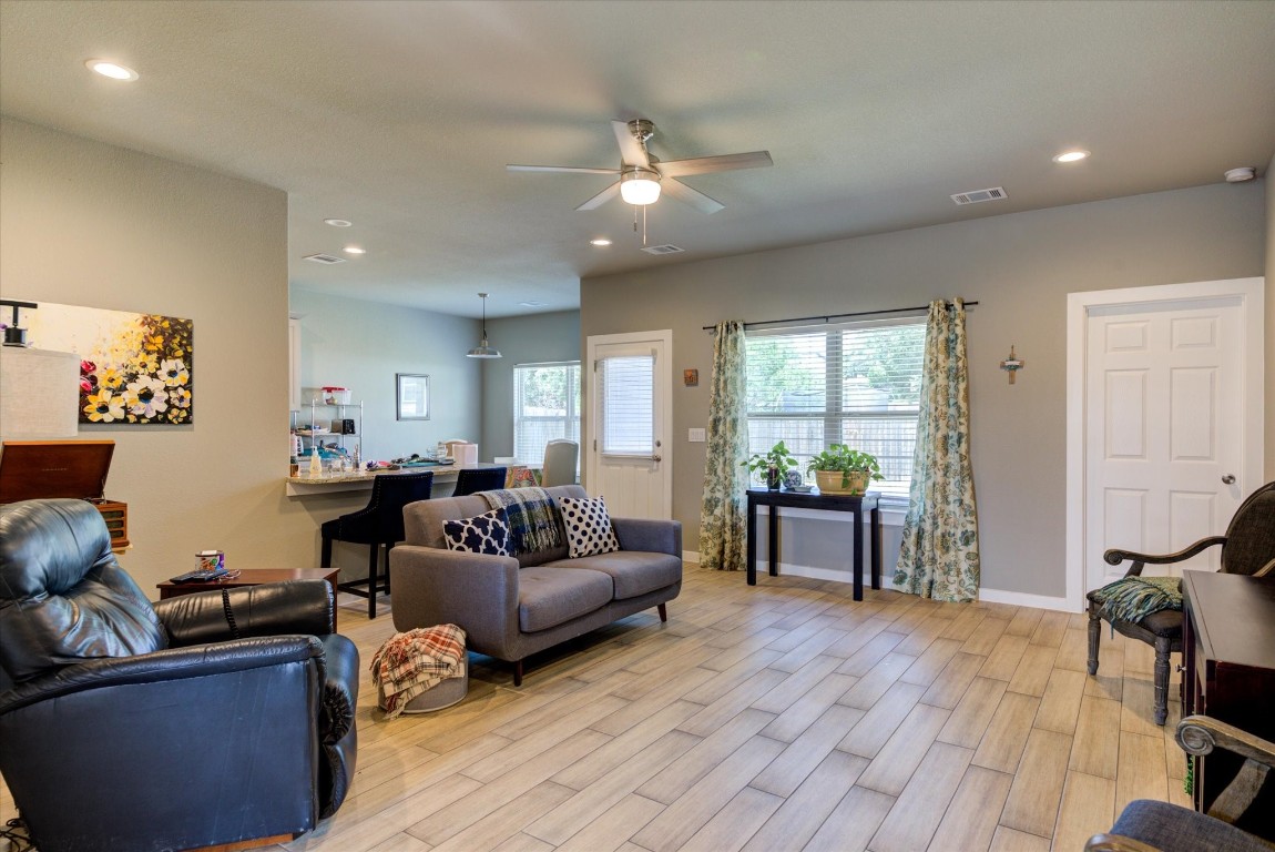 B Side Family Room.  The entire home is tile! No carpet anywhere!