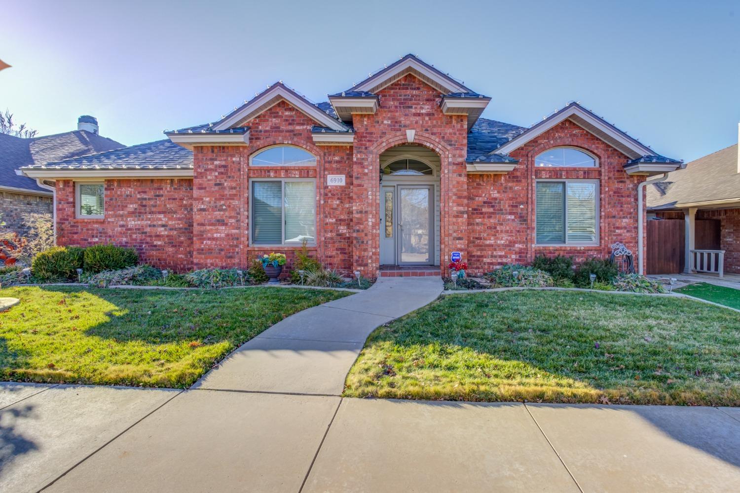 front view of house with yard