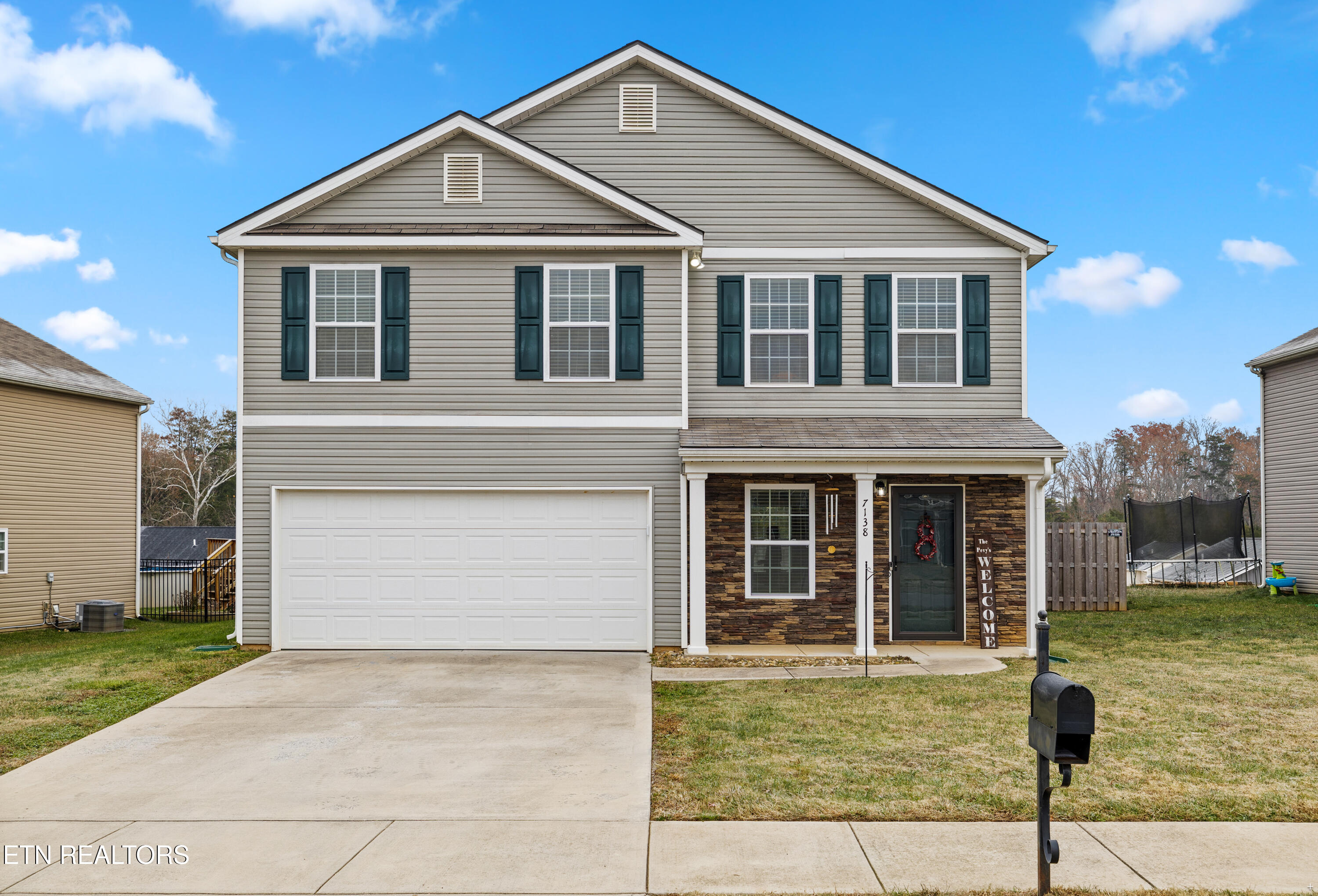 Front View - Level Driveway