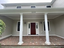 a front view of a house