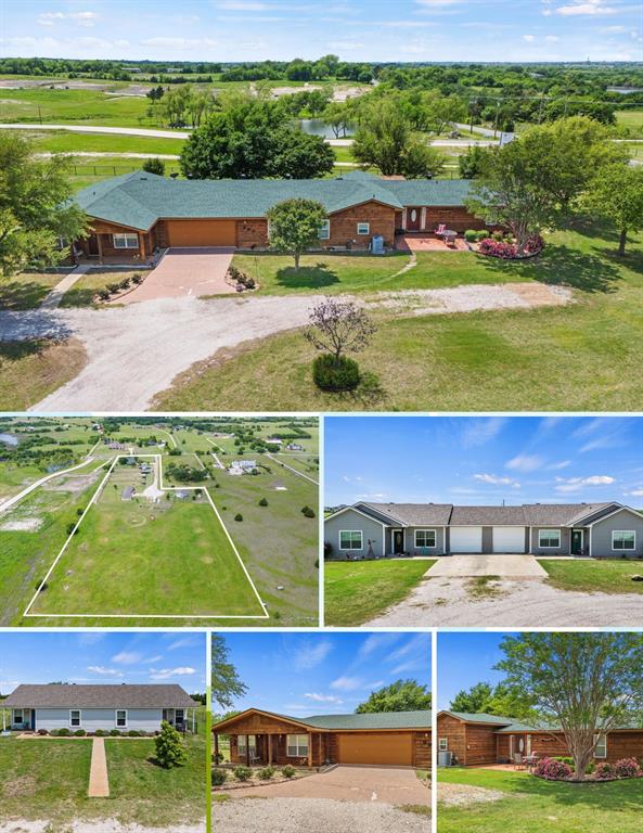 an aerial view of a houses with outdoor space