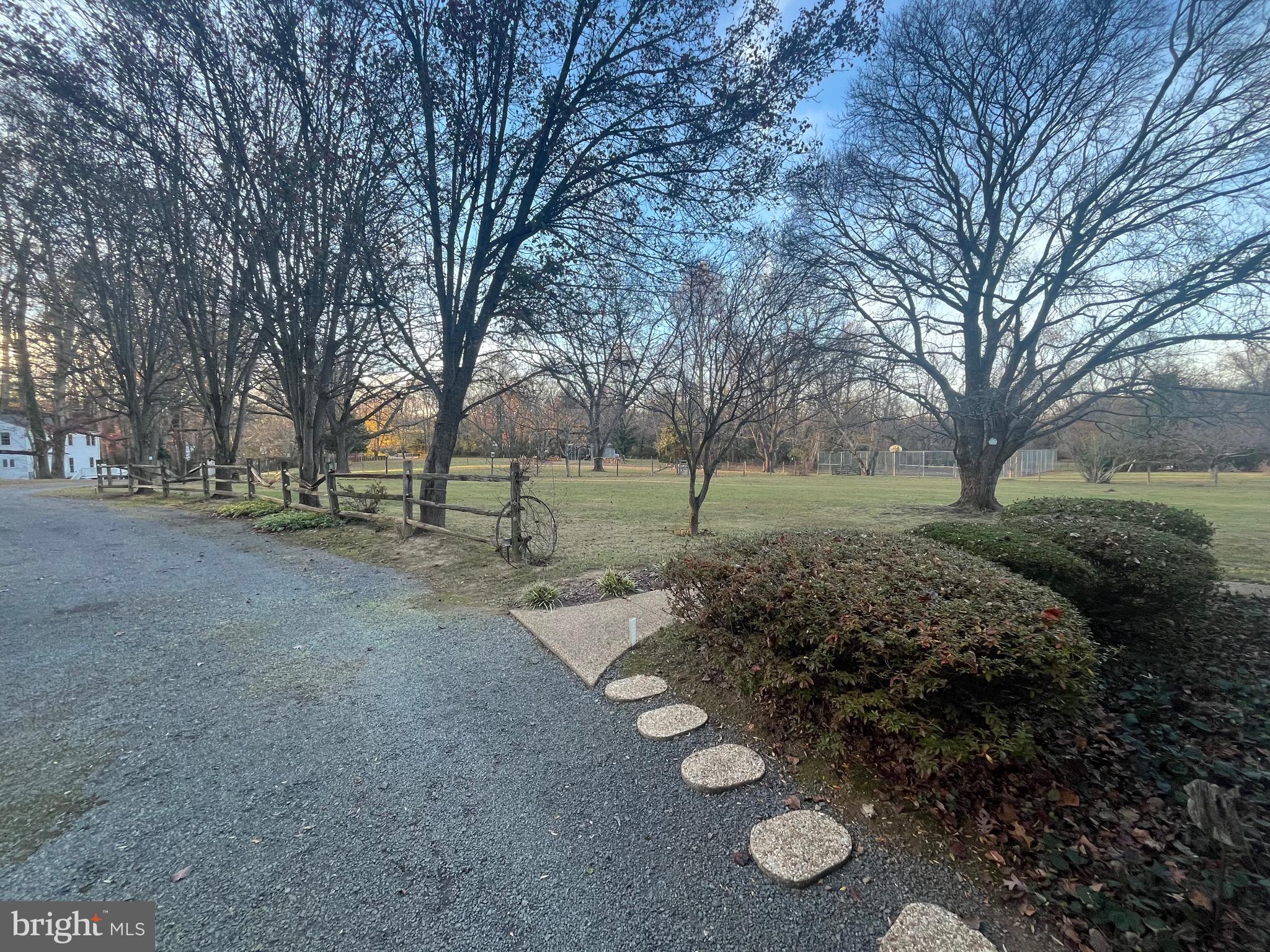 a view of outdoor space with green space