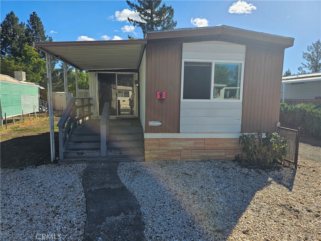 a view of a house with a porch