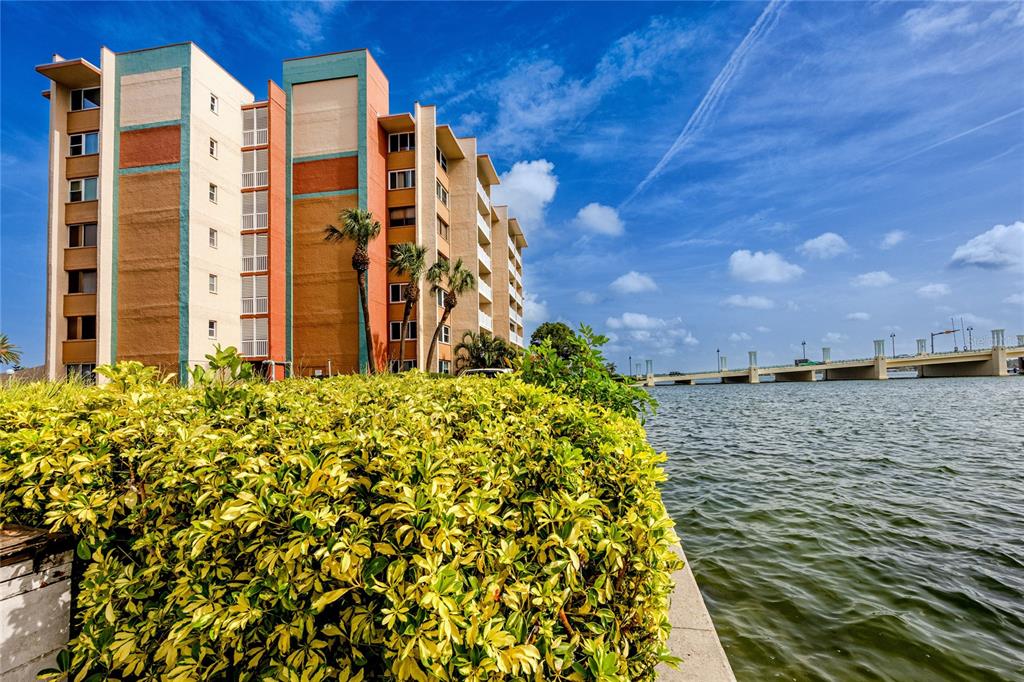 a view of balcony with lake view