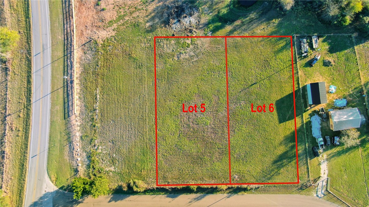 Aerial view of lot 5 (listed separately) and lot 6