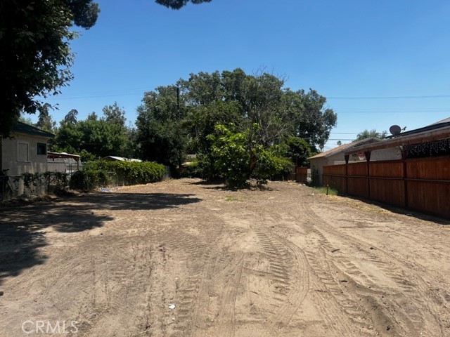 a view of a backyard of a house