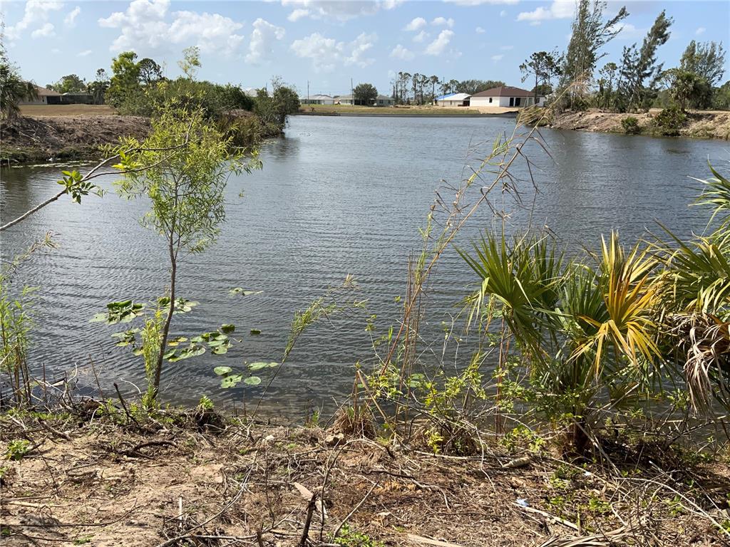 a view of a lake with a floor