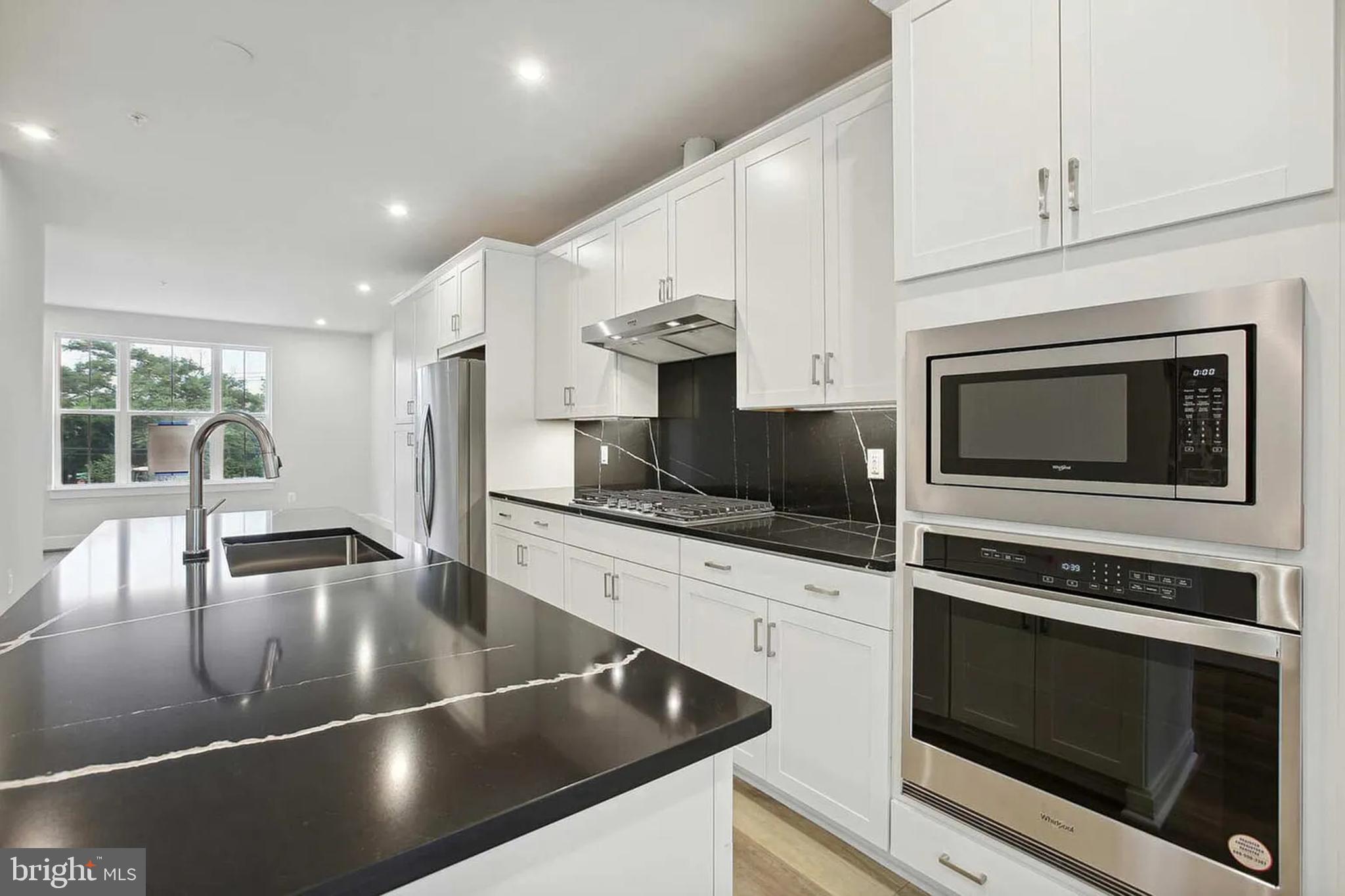 Kitchen with upgraded countertops