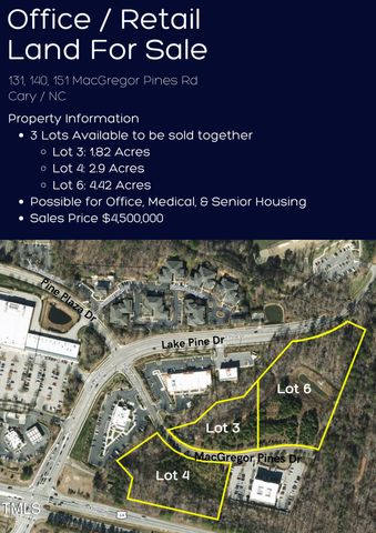 $4,500,000 | 131-140 Macgregor Pines Drive | East Cary