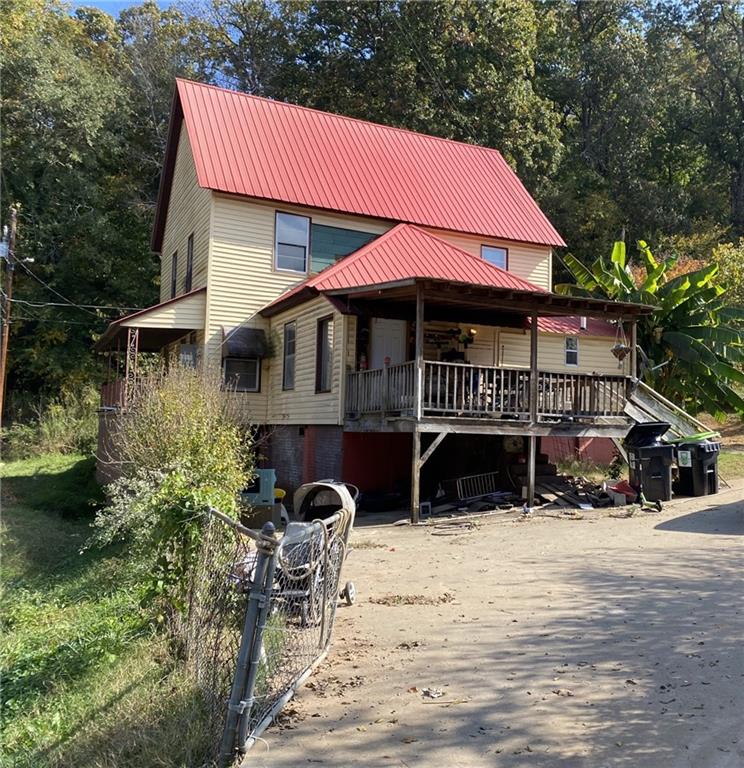 a front view of a house