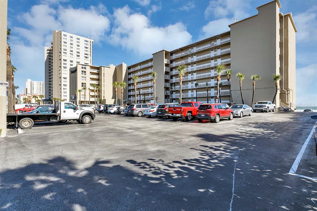 a cars parked in front of a building