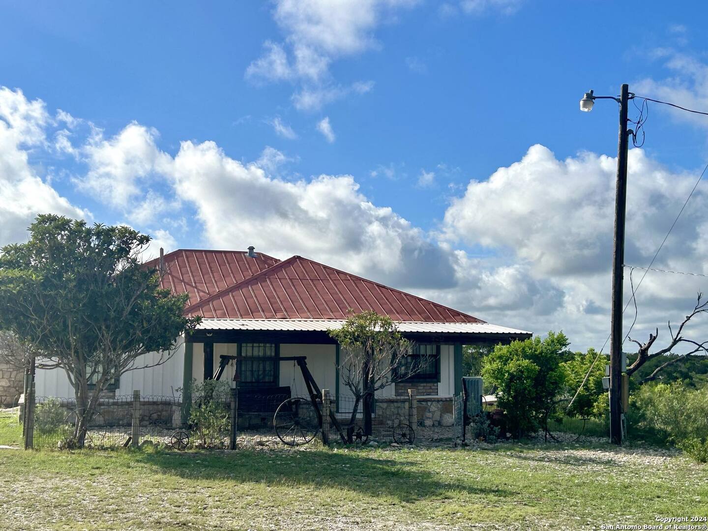 a view of a house with garden