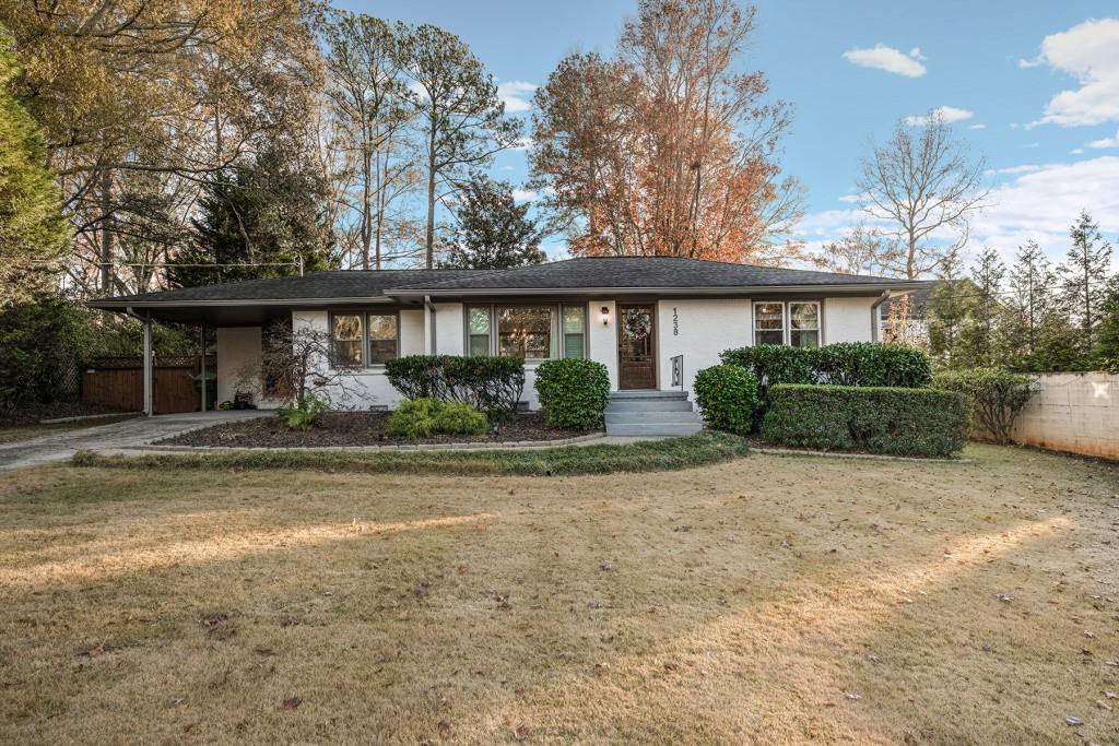 front view of a house with a porch