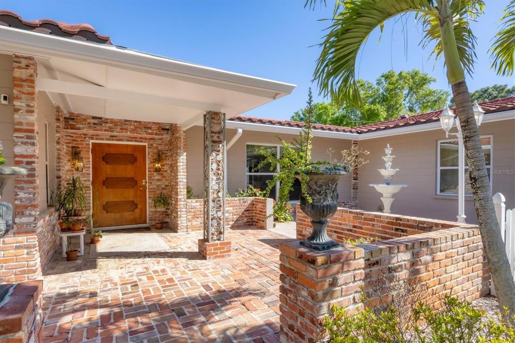 Front Brick courtyard