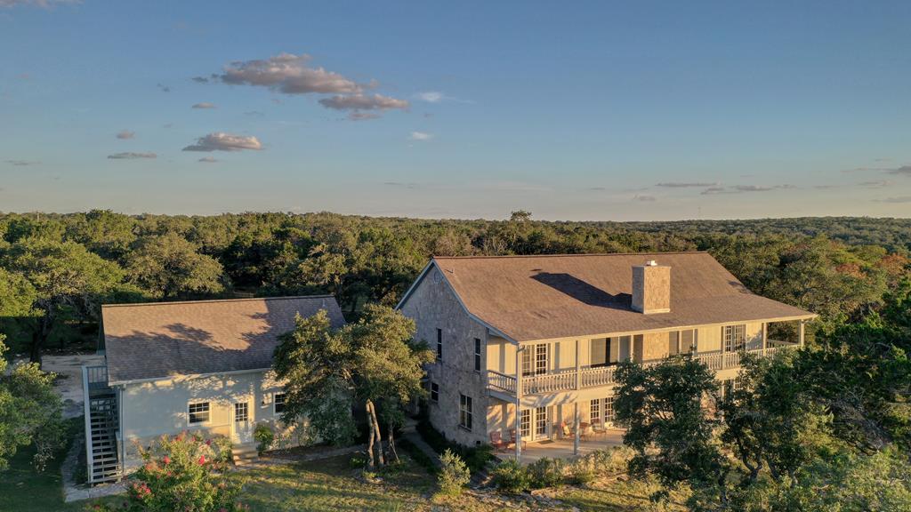 an aerial view of multiple house