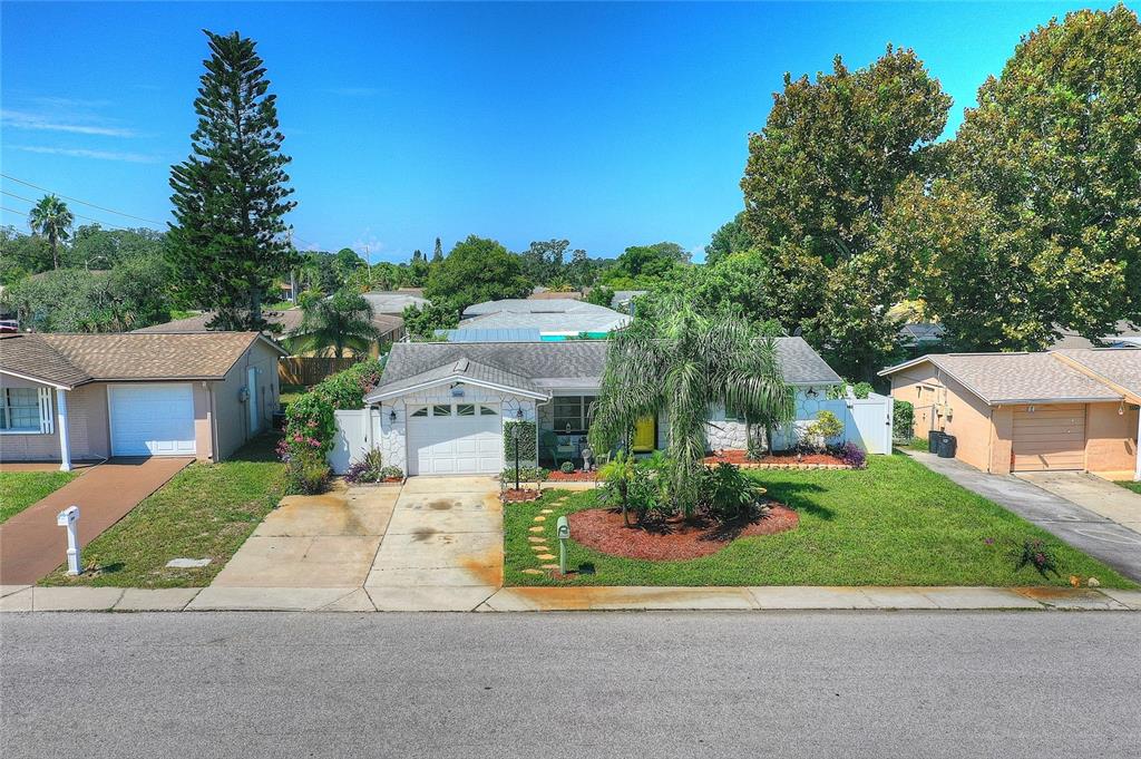 front view of house with a yard