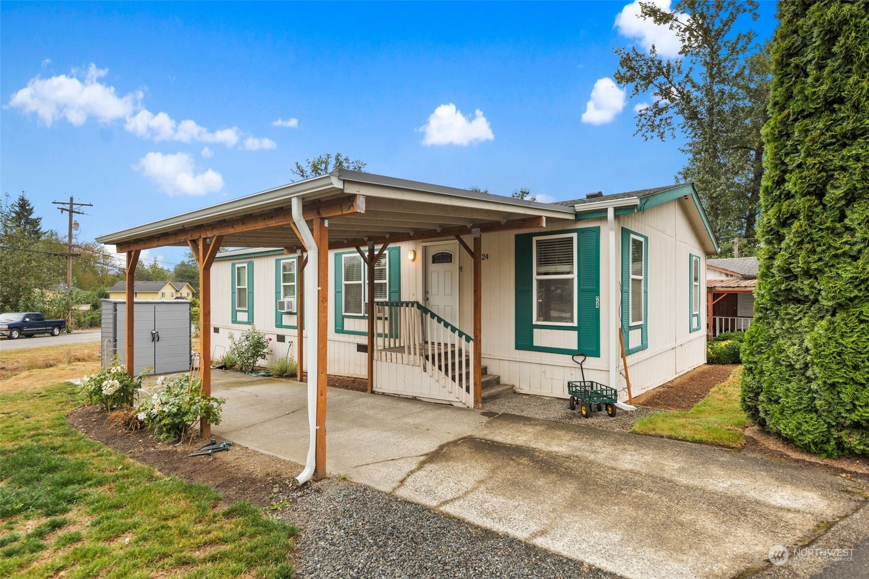 a front view of a house with a porch