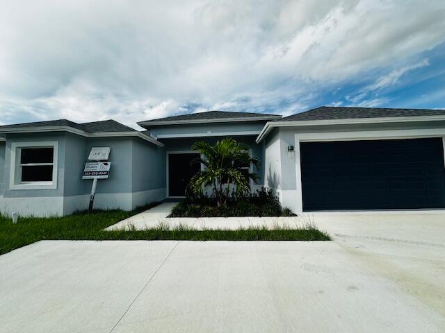 a front view of house with yard