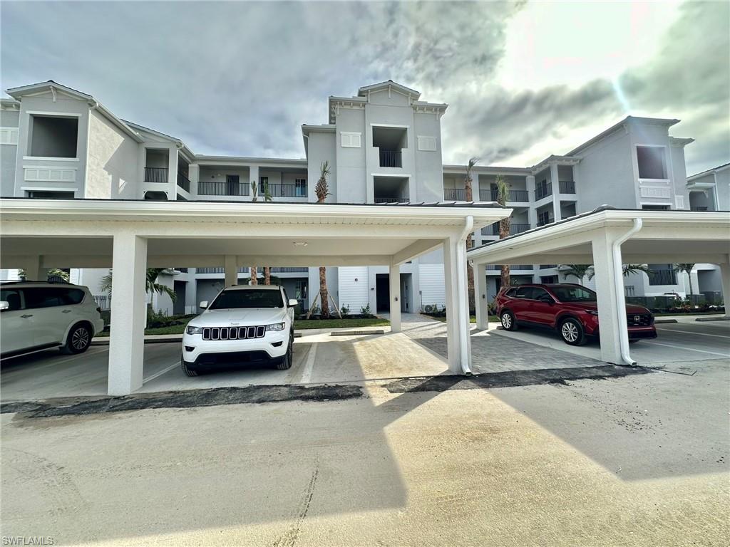 a car parked in front of a building