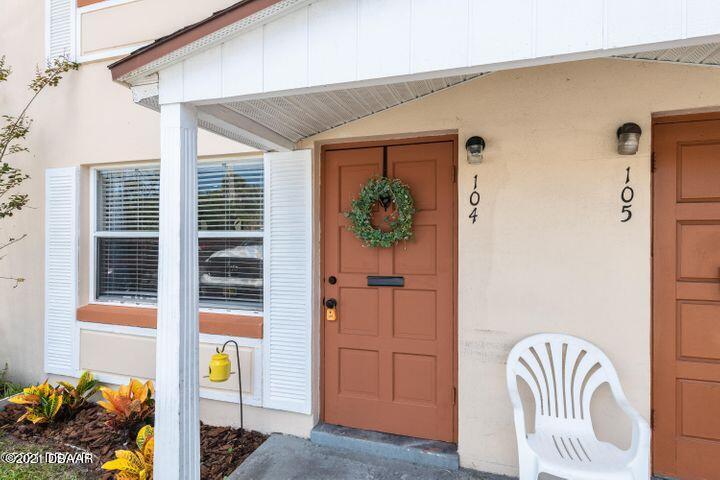 a view of front door of house