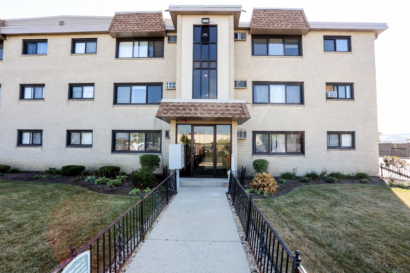 a front view of a house