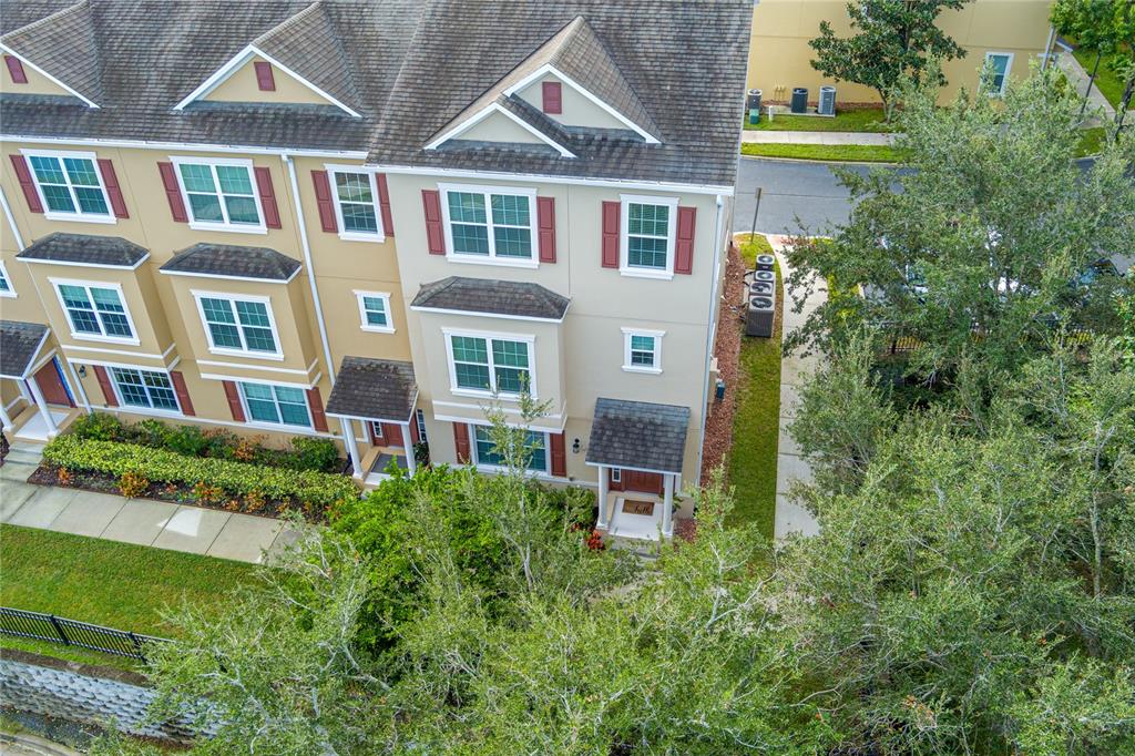 Front view of townhome.  Additional parking available on the right