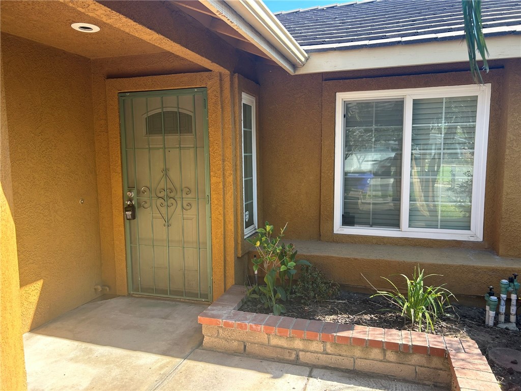 a front view of a house