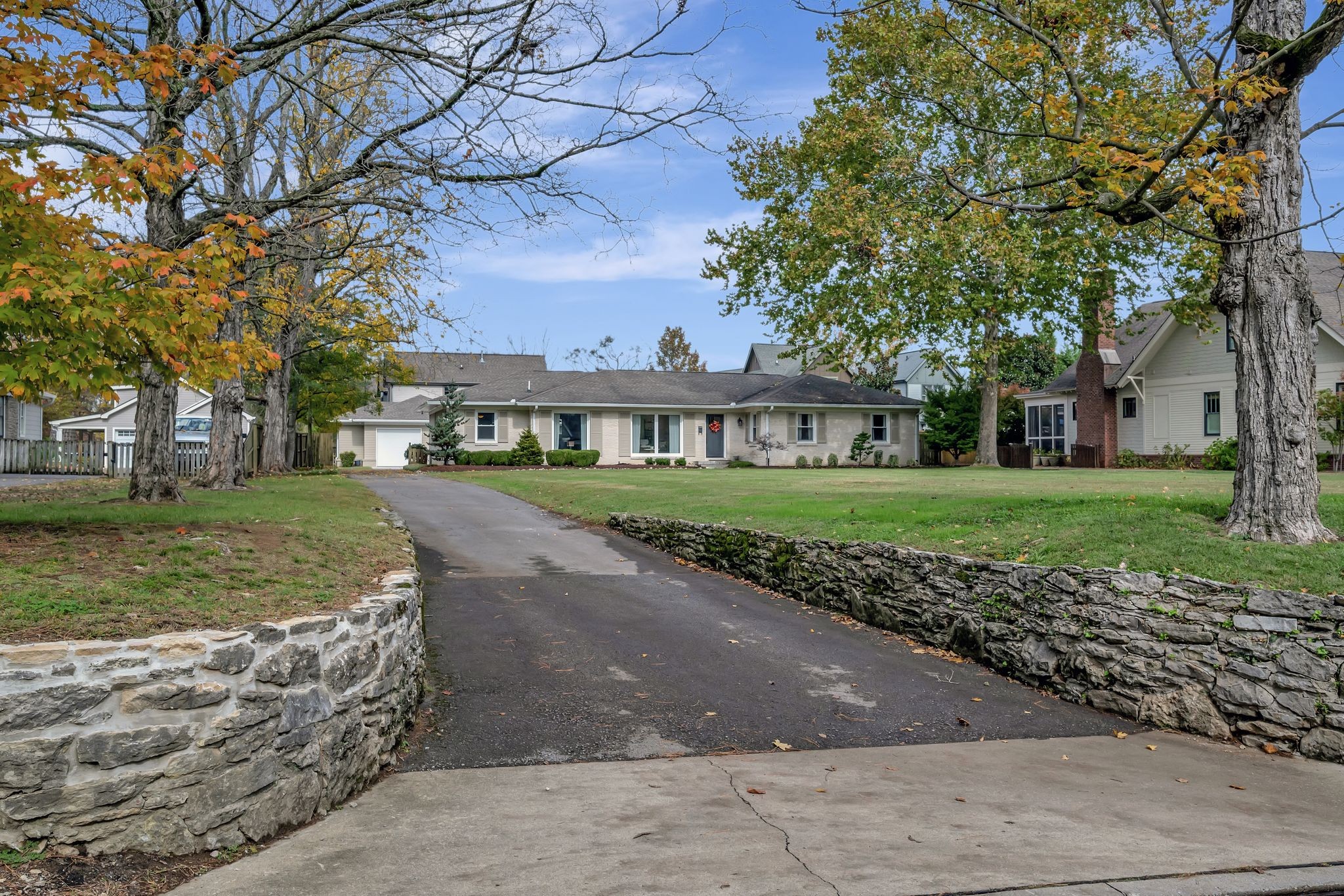 Welcome to Historic Franklin! This Renovated and Reimagined One Level Home is just blocks away from the Historic Center of town yet tucked away on nearly a acre