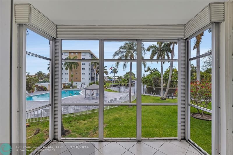 GREAT East views of the Middle River and pool area.