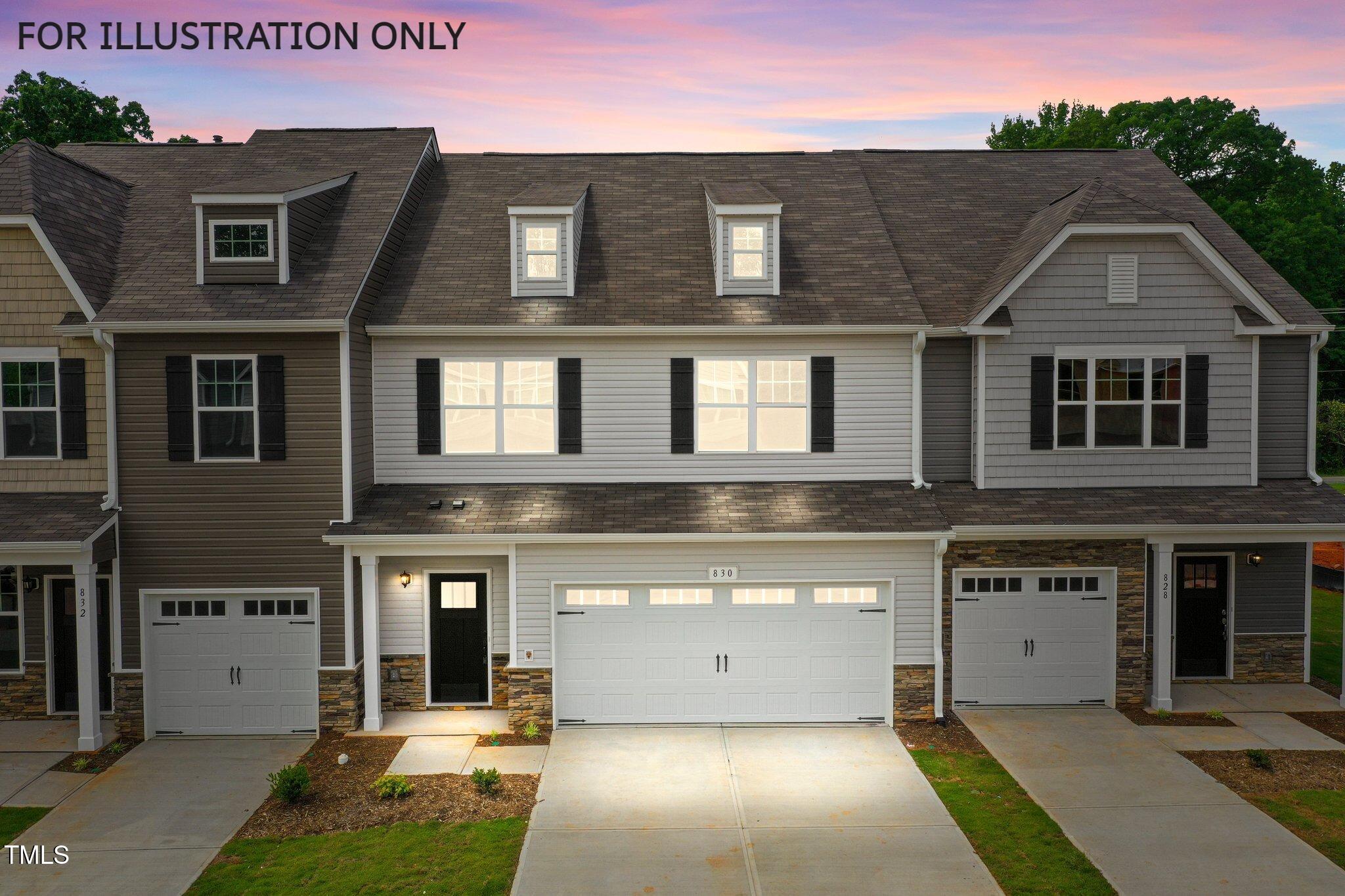 a front view of a house with yard