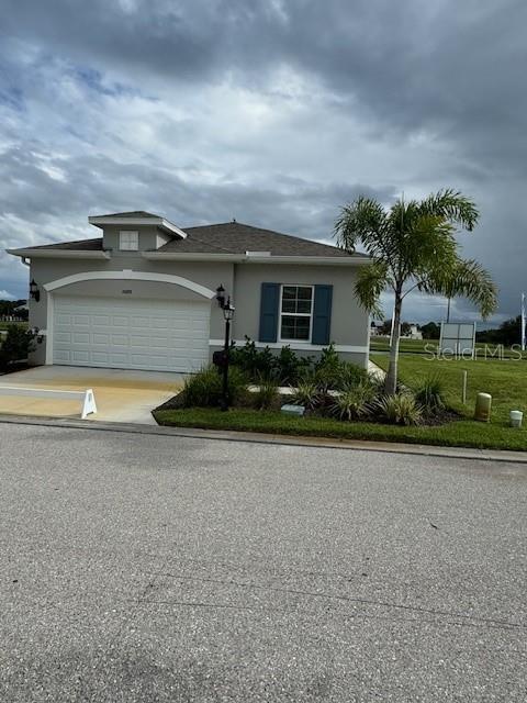 front view of a house with a street