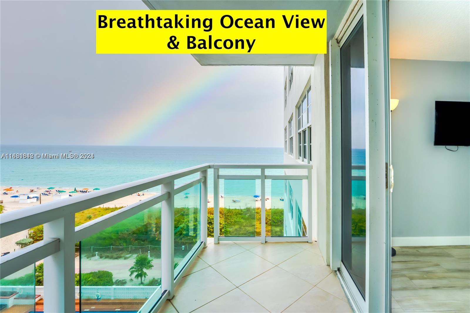 OCEAN VIEW AND BALCONY