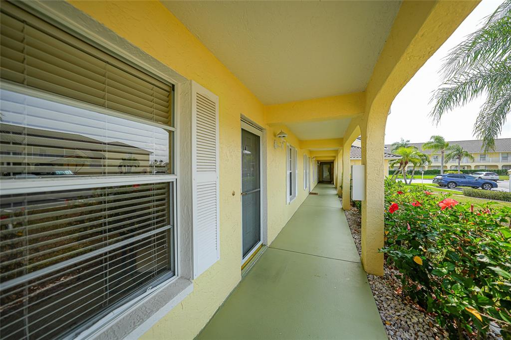 a view of a porch