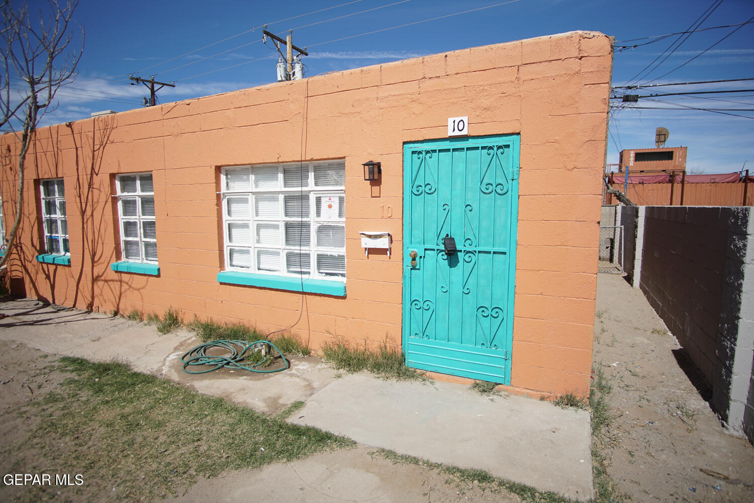 a front view of a house