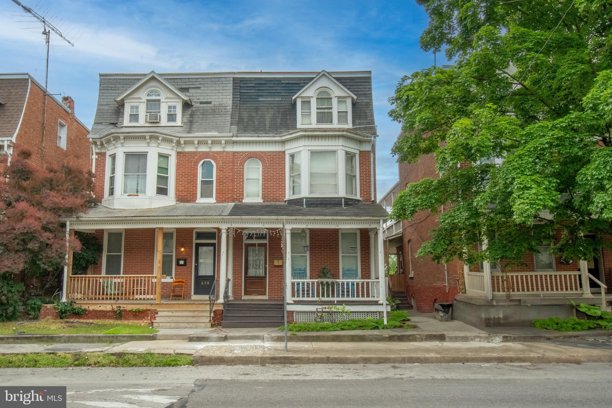 a front view of a house