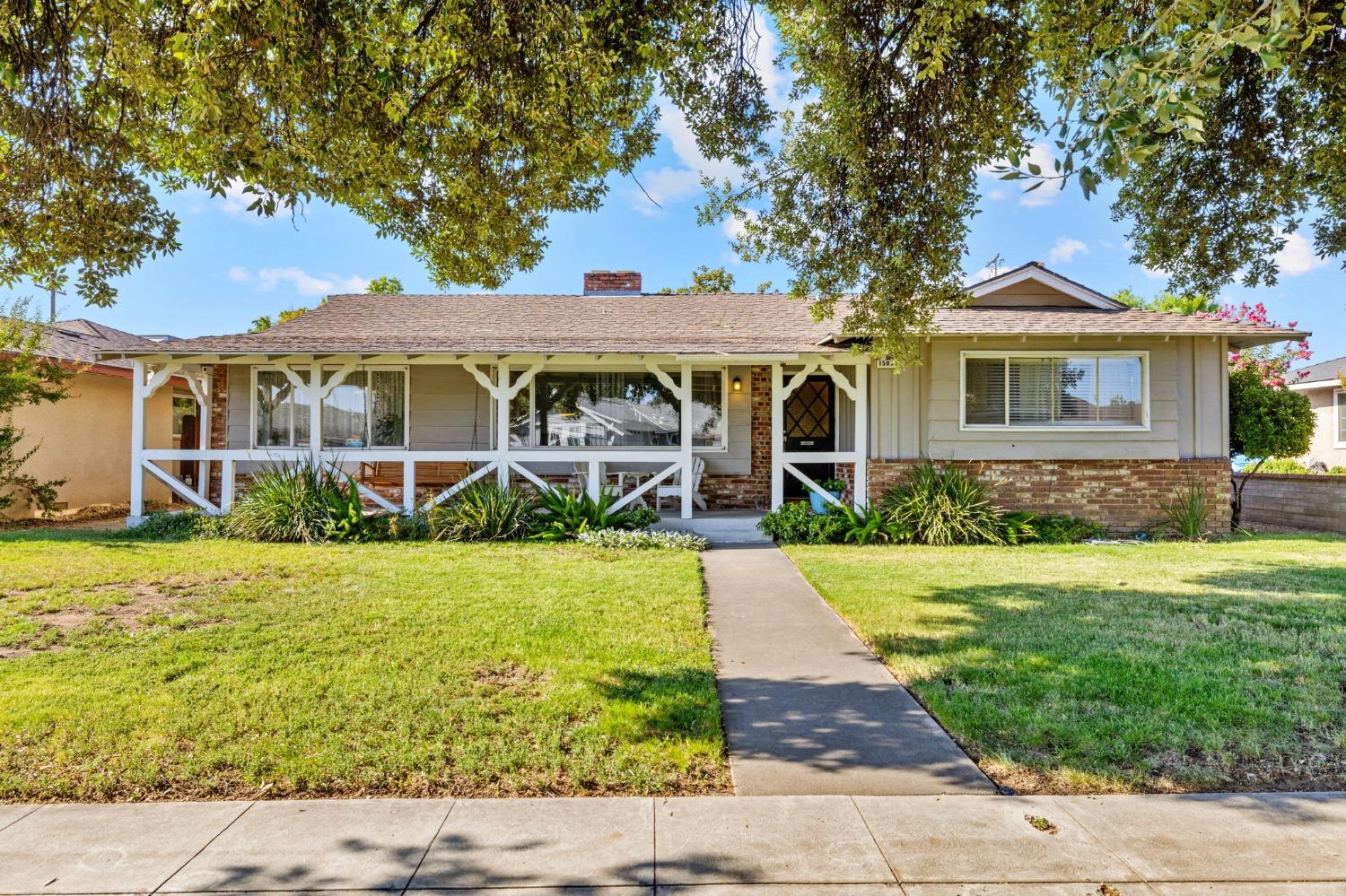 front view of house with a yard