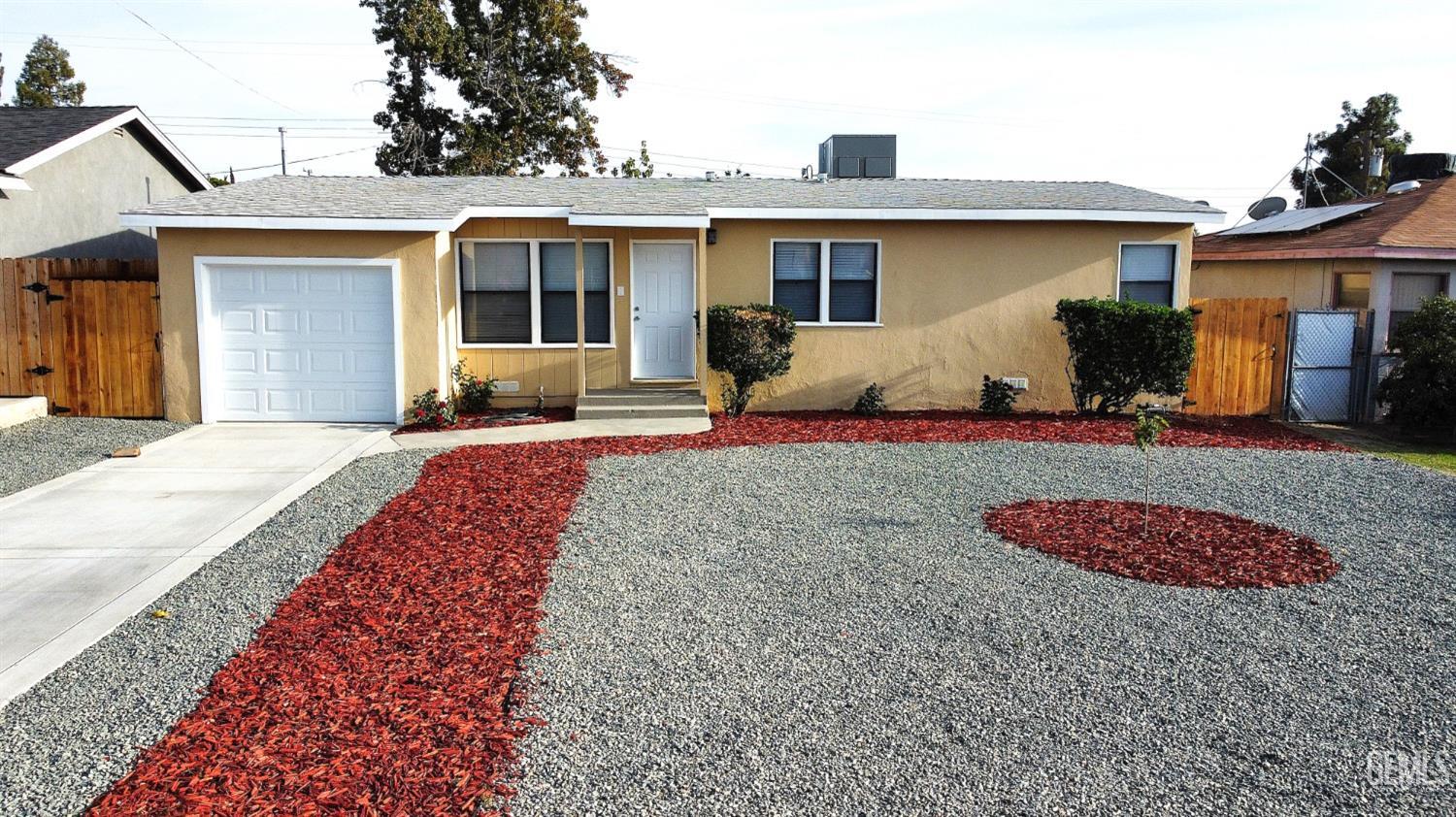 a front view of a house with entertaining space