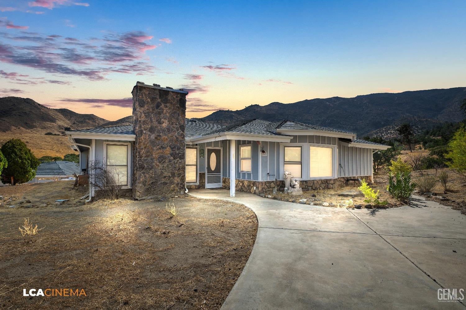 a view of a house with a patio