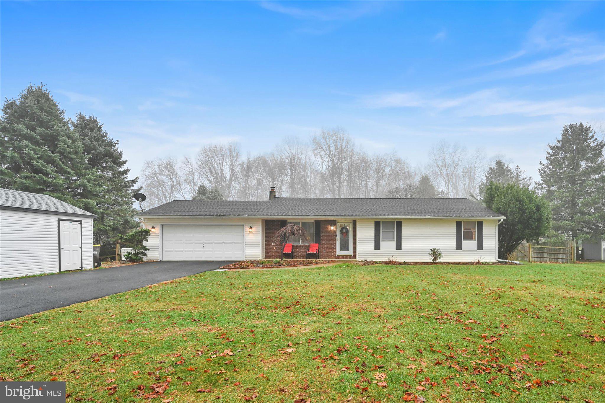 a front view of house with yard