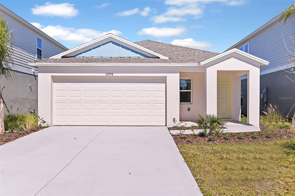 a front view of house with yard