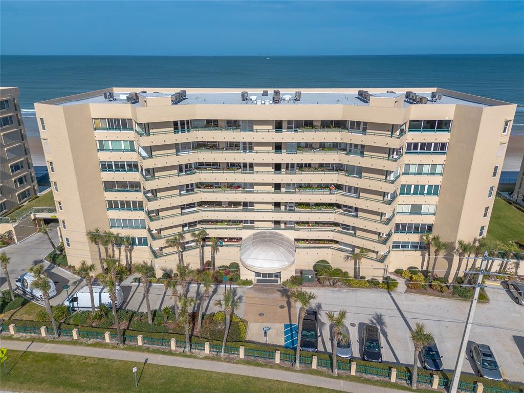 a view of a building with outdoor space