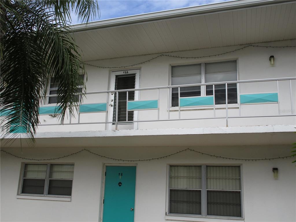 a view of front door of house